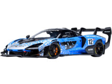 McLaren Senna GTR #12 "Presentation Car" Blue with Black Top and Graphics 1/18 Model Car by Autoart