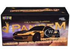 Mazda RX7 FD Rocket Bunny RHD (Right Hand Drive) Gold Metallic with Carbon Hood and Doors "Hong Kong Toycar Salon (HKTCS) 2026" 1/64 Diecast Model Car